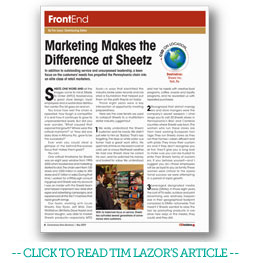 Sheetz Article By Tim Lazor